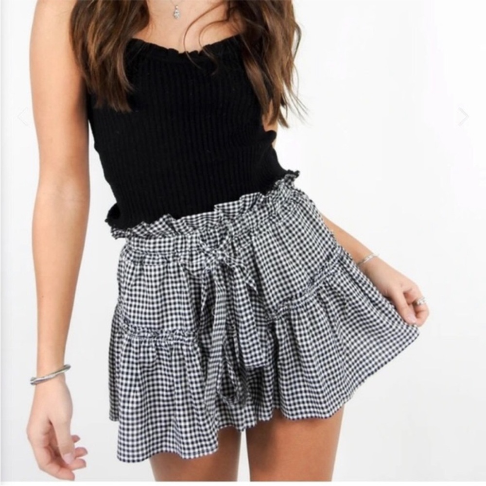 Grey Bandit Gingham Shorts